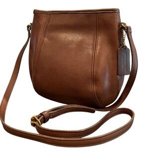 Coach vintage 9990 mahogany brown framed pouch crossbody purse bag 90s
